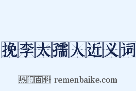 挽李太孺人近义词是什么意思的图片